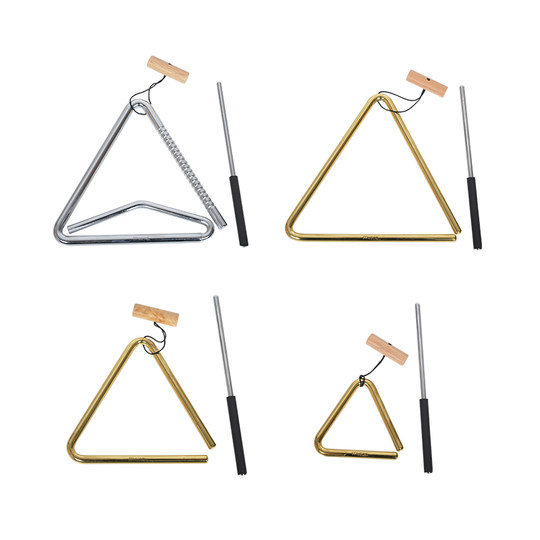 Meier triangle imported brass triangle bell 4 inches 6 inches 8 inches MEINL small percussion instrument accessories triangle bell