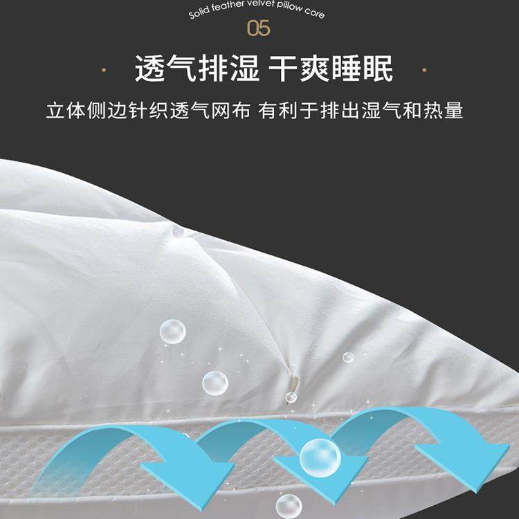 洲际五星级酒店专用95%白鹅绒枕头A类100%羽绒枕芯护颈家用一对装,淘宝优惠券,粉丝福利购,淘宝优惠卷