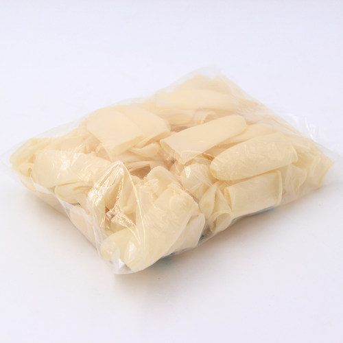乳胶工业手套劳保手套橡胶指套白色加厚指套100只/包超值防静电 - 图1