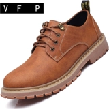 Martens, нескользящие универсальные туфли в английском стиле для кожаной обуви для отдыха, большой размер