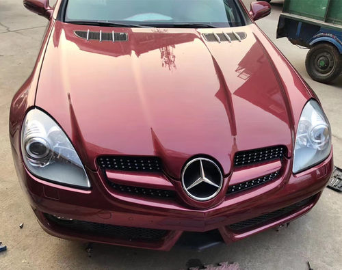 适用于08-10奔驰SLK级 R171 SLK200 300 350 SLK55改装满天星中网 - 图0