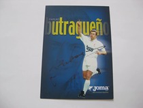 Emilio Butlageno Emilio Butragueno Real Madrids official pro-pen signing card
