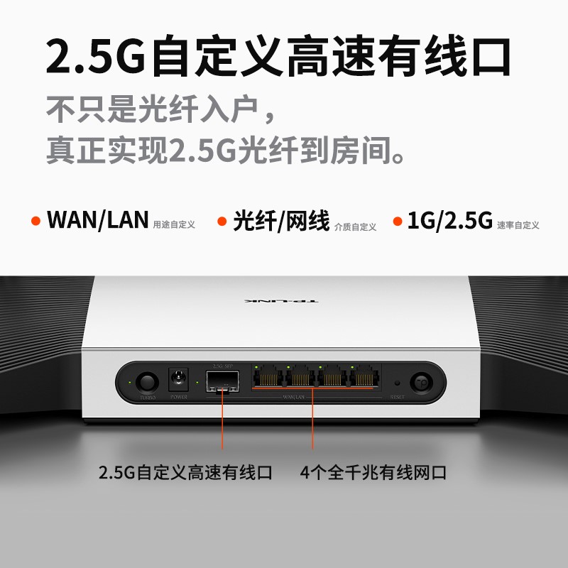 tplink路由器WIFI6千兆家用高速穿墙王无线电竞mesh组网易展版电信移动ax5400双千兆双频穿墙普联漏油xdr5480-图2