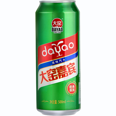 【大窑】嘉宾果味汽水饮料8大罐