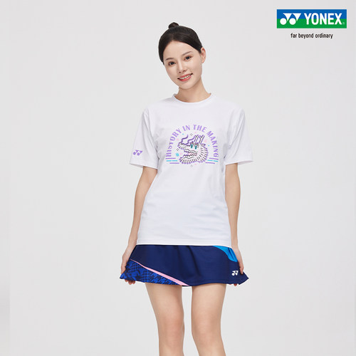 YONEX/尤尼克斯 YOBC3144CR 24年旗舰店限定QQ龙年男女同款打球服-图0