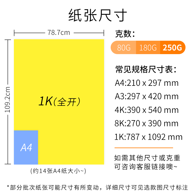 250g全开彩色卡纸加厚黑白色大张全开卡纸幼儿园装饰纸背景纸海报儿童学生1开正度A1厚硬手工绘画DIY模型-图3