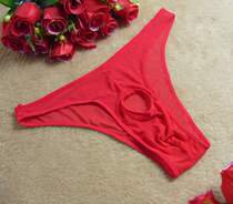 New lingerie lovers mens and womens underpants sexy perspective Tiny pants live-action suit