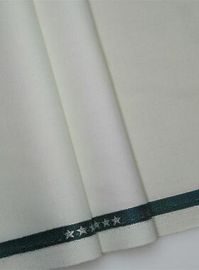 白色细斜纹羊毛高级定制毛料布料 精纺面料 西装西裤高级定制面料