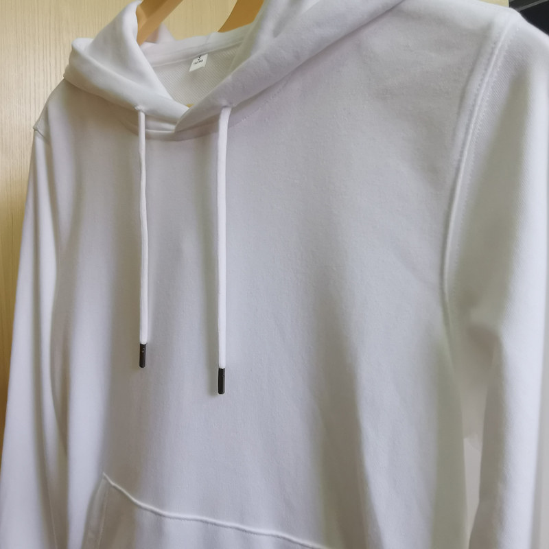 300g重磅套头连帽卫衣纯色早春休闲百搭帽衫男女外套百搭男女款 - 图2