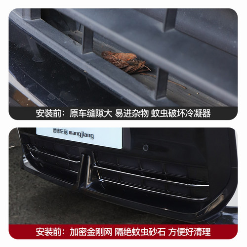 适用电动宝马mini cooper防虫网J01格栅装饰防柳絮进气风口改装 - 图0