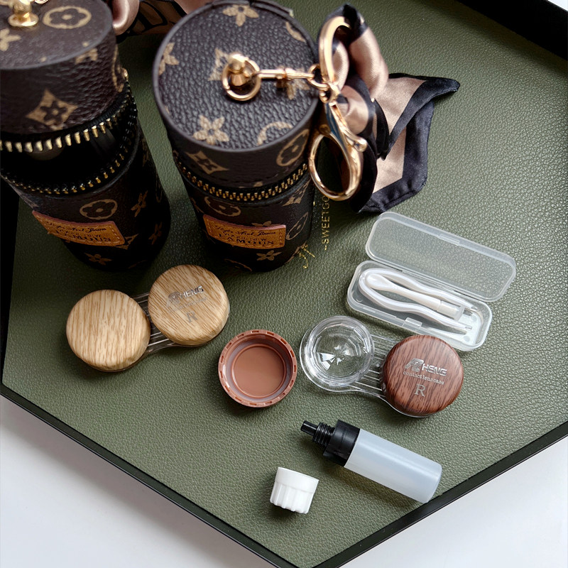 超飒！时尚个性近视隐形眼镜盒便携多用美瞳盒高级感拉链收纳包潮,淘宝优惠券,粉丝福利购,淘宝优惠卷