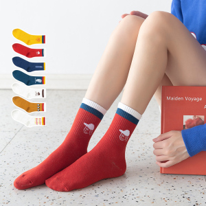 袜子女中筒袜秋冬季长袜