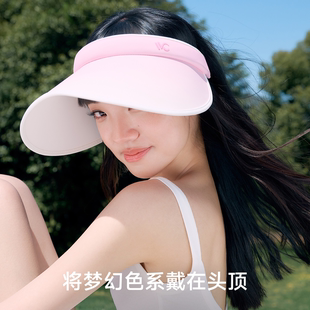 VVC防紫外线女遮阳帽夏空顶帽子