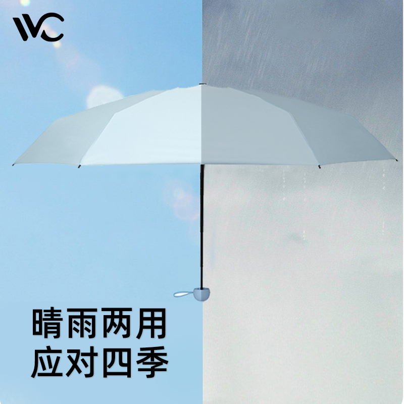 VVC栖旅防晒伞遮阳双层伞面防紫外线晴雨两用遮阳户外太阳伞 - 图3