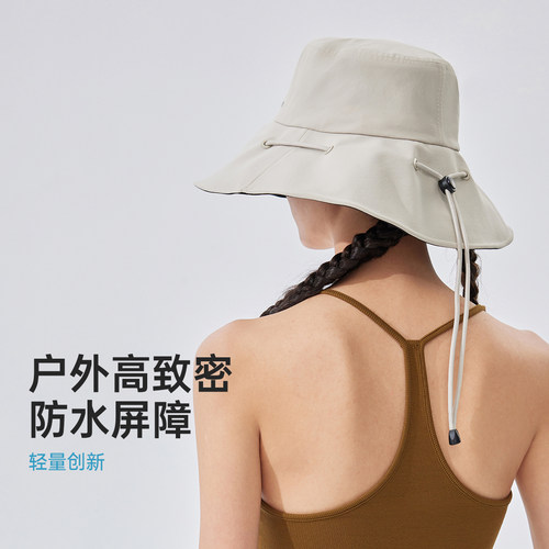 VVC防晒帽女26春夏新款工装渔夫帽户外出游大帽檐帽子骑车遮阳帽 - 图2