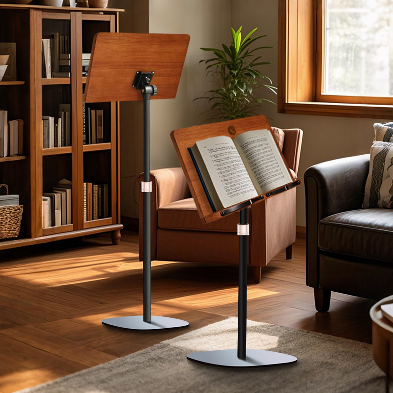 高端不占地乐谱架便携式楠竹木阅读架读书琴曲谱架可升降谱台古筝,淘宝优惠券,粉丝福利购,淘宝优惠卷