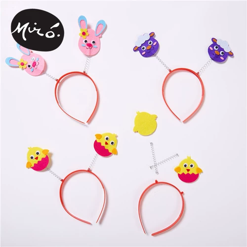 Ободок ручной работы, детский набор материалов, креативный кролик, «сделай сам», семейный стиль