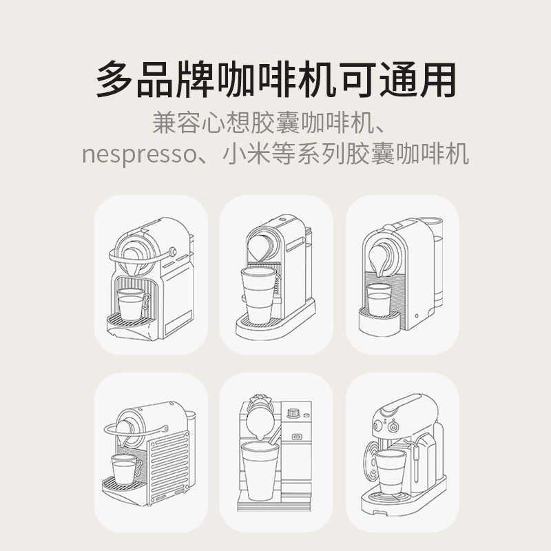 心想胶囊咖啡比利时进口美式浓缩黑咖兼容nespresso机100粒囤货装-图2