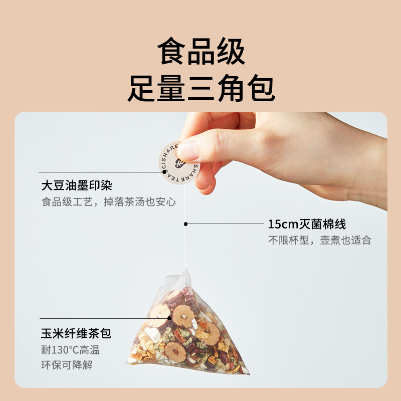 心想红枣桂圆枸杞茶袋泡袋装养生茶 心想组合型花茶
