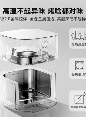 美的空气炸锅家用2026新款大容量可视免翻面电炸锅官方旗舰店正品