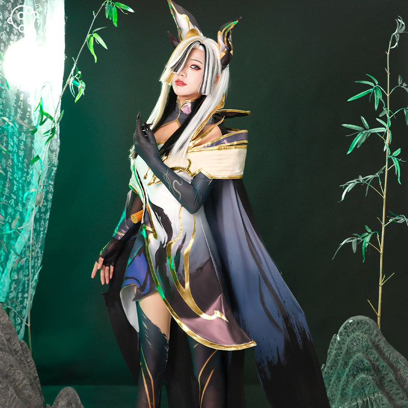 理想 lol英雄联盟cos服 兰亭墨韵 霞cosplay服装动漫游戏c服女装