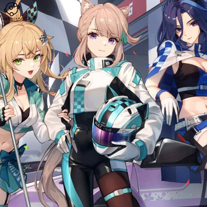 原神cos服八重神子 克洛琳德 绮良良 琳妮特cosplay赛车服 服装女