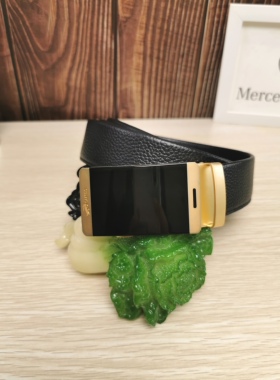 卡帝乐鳄鱼皮带全新正品皮带自动扣腰带头层牛皮3.5㎝带身时尚潮