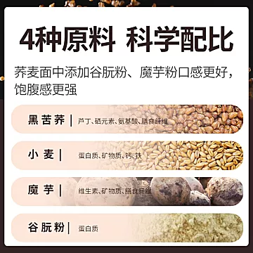 【超值装】象低脂荞麦面800g*3卷[7元优惠券]-寻折猪