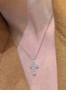 欧若风十字架S925银吊坠项链