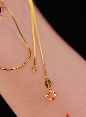 衣锦媚行S925镀金简约锁骨链