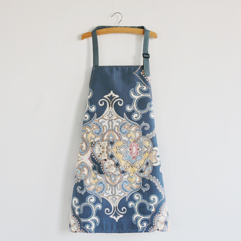 复古洋气女家用厨房围裙防污采茶工作服餐饮网红民族风做饭围腰,淘宝优惠券,粉丝福利购,淘宝优惠卷
