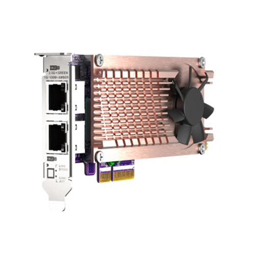 QNAP威联通NAS配件 QM2-2P2G2T 含双 M.2-NVME-SSD和 2个2.5GBASE-T端口 扩充卡部分机型适用 - 图1