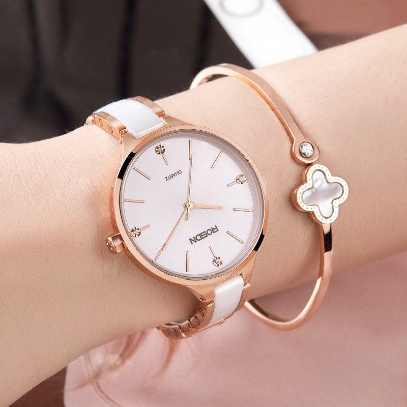 劳士顿正品时尚潮流女士简约石英表 劳士顿手表国产腕表