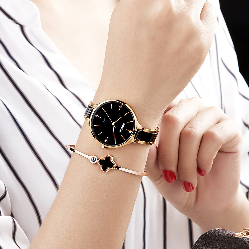 劳士顿正品时尚潮流女士简约石英表 劳士顿手表国产腕表