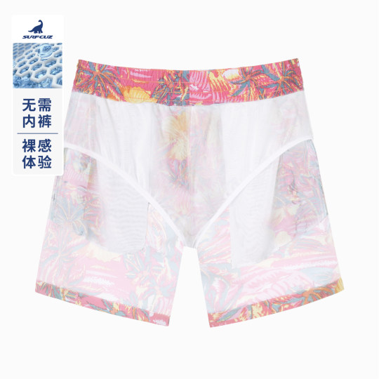 沙滩裤男速干宽松情侣短裤海边度假温泉度假女沙滩裤男泳裤可下水