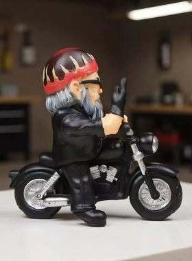 跨境有趣的摩托车竖中指