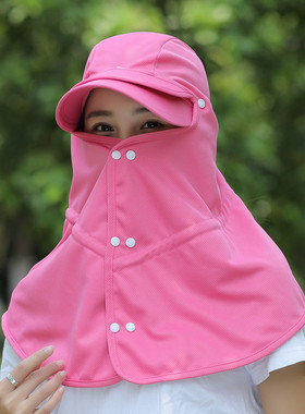 遮阳防晒女夏遮脸防紫外线帽子