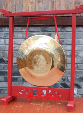 黄铜福字工艺品摆件二龙戏珠