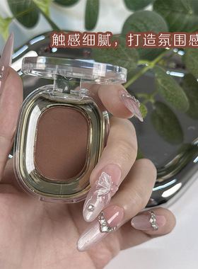 单色高光烟熏氛围感韩系马卡眼影珠光哑光打底卧蚕中英文外贸跨境