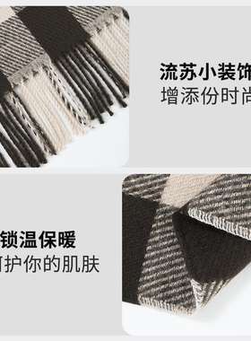 茗慕秋冬季百搭女加厚保暖围脖