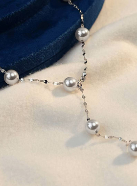 满天星珍珠项链锁骨链毛衣链