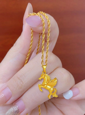 马到成功小马项链星光链锁骨链