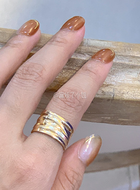 麻烦了小姐开口戒指重工日系