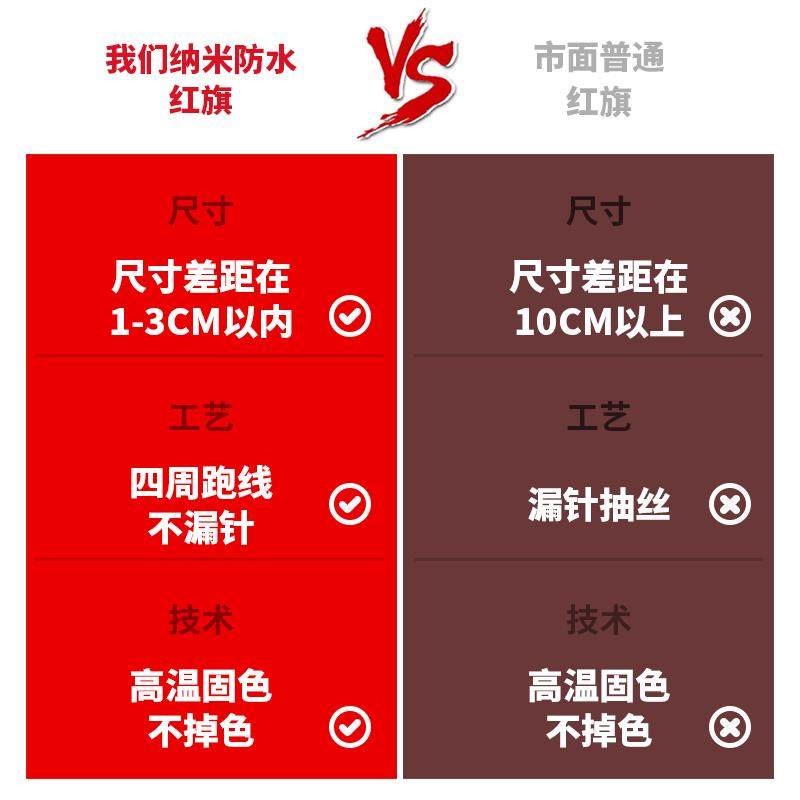 纯红旗户外加厚纳米防水大号空白红色旗帜装饰定制4号3号2号1号5号6号跳舞手挥道具大红旗子舞蹈旗帜定做,淘宝优惠券,粉丝福利购,淘宝优惠卷