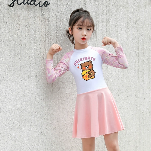 Детский купальник, раздельный комбинезон, быстросохнущий солнцезащитный крем, 2022, подходит для подростков