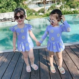 Милый детский купальник, быстросохнущий модный лонгслив для принцессы, подходит для подростков