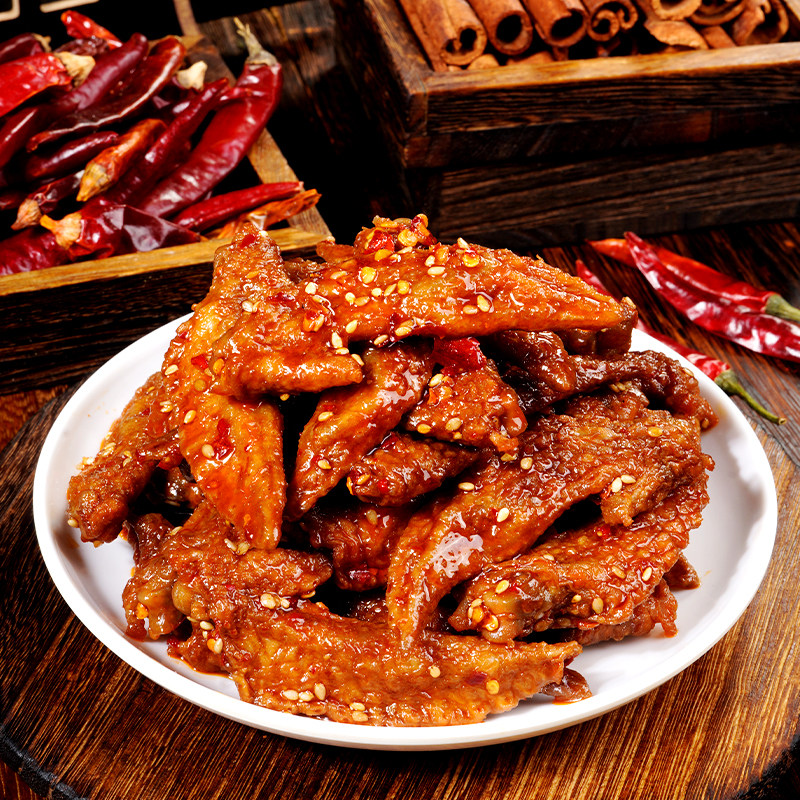馋小乖虎皮鸡翅尖辣味卤味零食鸡肉制品香辣夜宵熟食休闲解馋小吃,淘宝优惠券,粉丝福利购,淘宝优惠卷