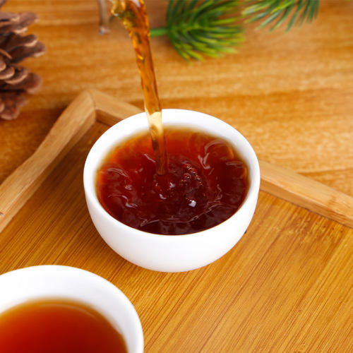 怡清源2013陈料千两茶饼正宗湖南安化黑茶年轮非遗花卷茶正品600g - 图2
