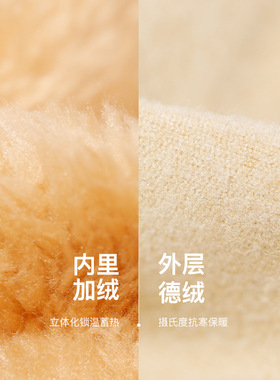 小香风德绒保暖手套通勤加绒加厚触屏手套腕口绒毛防风抗寒