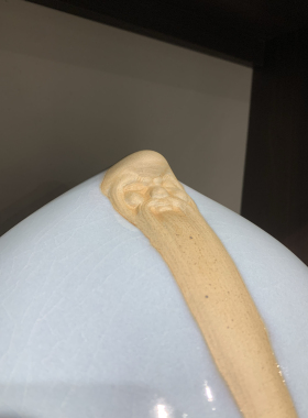 汝瓷寿桃福禄寿大号寿桃摆件工艺品送老人生日礼物送长辈实用祝贺